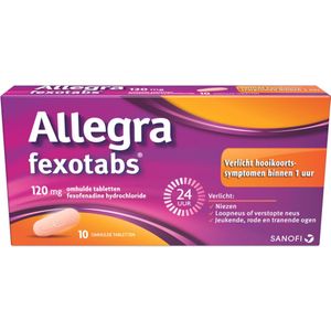 Allegra - Fexotabs - Tabletten - 120mg - Voor Hooikoorts