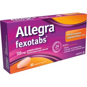 Allegra Fexotabs Bij Hooikoorts 20 tabletten