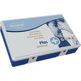 Verbanddoos Plus - Blauwe Doos - Kunststof - Inhoud 10 Wondpleisters