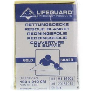 Lifeguard Reddingsdeken goud/zilver 160 x 210 1st
