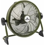 Bestron Ventilator, Accu-Vloerventilator Ø 35 cm, 25 Watt, AOD12ACCU, Kleur: groen