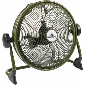 Bestron Ventilator, Accu-Vloerventilator Ø 35 cm, 25 Watt, AOD12ACCU, Kleur: groen