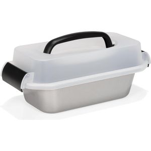 Patisse Cakevorm Silver Top Met Draagdeksel 23 cm