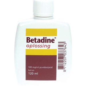 Betadine Jodium oplossing 100 mg/ml  120 Milliliter