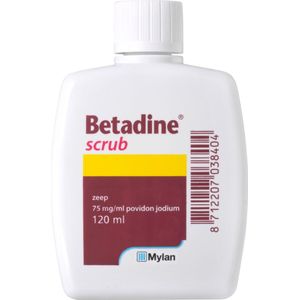 Betadine - Scrub - 120 ml - Vloeibare Desinfecterende Zeep