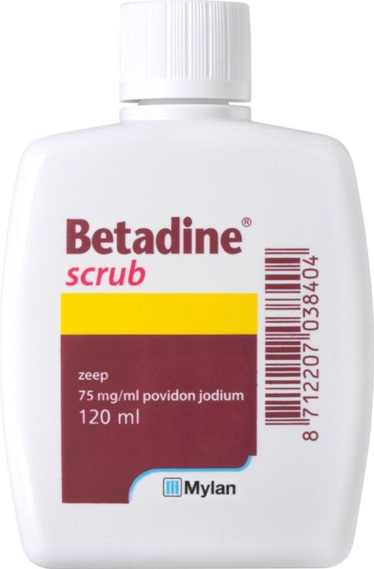 Betadine - Scrub - 120 ml - Vloeibare Desinfecterende Zeep