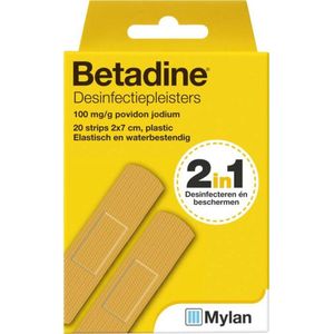 Betadine Desinfect - 20 stuks - Pleisters