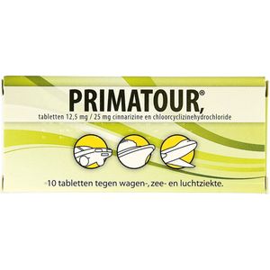 Primatour Bij Reisziekte - 1 x 10 tabletten
