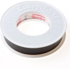 Coroplast 302 tape zwart 19mm x 25 meter