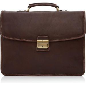 Castelijn & Beerens Verona Laptoptas 13.3" mocca schoudertas heren