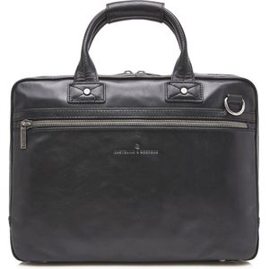 Castelijn & Beerens Firenze aktetas RFID Leer 40 cm Laptopcompartiment black