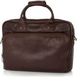 Castelijn & Beerens Firenze Business Laptoptas 15,6"" 3 vaks mokka