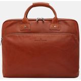 Castelijn en Beerens Laptoptas  -  17 inch -  Leer -  Firenze - Cognac