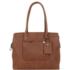 Castelijn & Beerens Carisma Schoudertas RFID Leer 38 cm Laptopcompartiment cognac