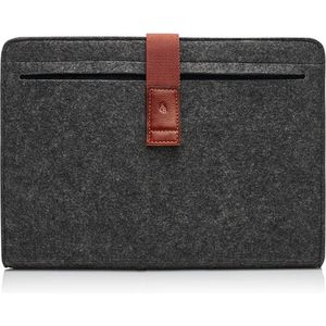 Castelijn en Beerens - Vilten Laptophoes 15.6 inch | Bruin