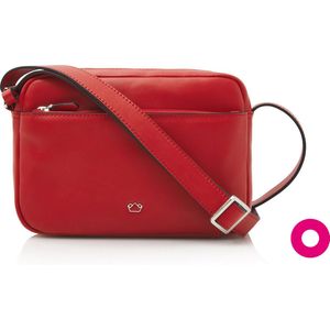 Castelijn & Beerens - Babette Nappa Nappa Crossbody Zip | rood -