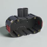 Attema - UHW Doos - Inbouwdoos - Grijs - Kunststof - Dubbel - Diameter 76mm