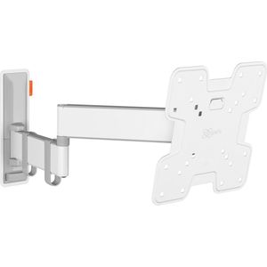 Vogel's TVM 3245 draaibare TV beugel voor 19-43 inch televisies, Max. 15 kg, Draaibaar tot 180°, Full-motion TV steun met een maximale VESA 200x200, Geschikt voor alle TV merken, Wit