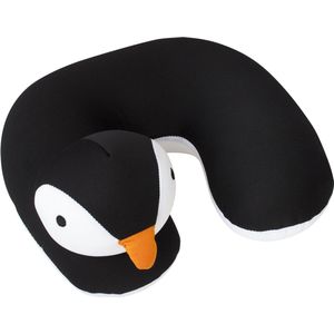 Travelsafe Nekkussen voor kinderen - Pinguin - Zwart - 28 cm