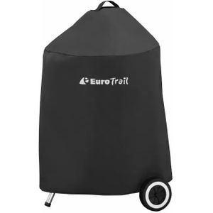 Eurotrail BBQ hoes - Grill cover - Ø70*97cm - Zwart - Barbecuehoes Waterdicht