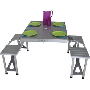 Eurotrail - Limoux - Camping Picknickset - Aluminium - Compact - Voor 4 Personen