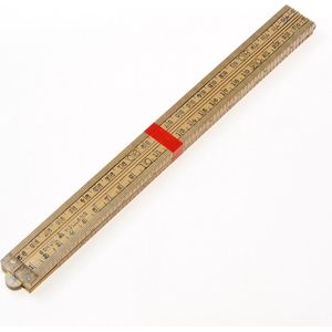 Schuil timmermansduimstok palmhout 1m