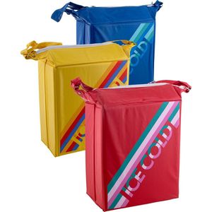 Koelbox - frigobox - koeltas "" OLD SCHOOL "" - 3 stuks - 3 verschillende kleuren