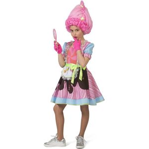 Funny Fashion - Candy Snoepje Fantasy - Meisje - Roze - Maat 116 - Carnavalskleding - Verkleedkleding