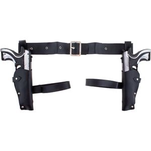 Holster Dubbel Met 2 Pistolen - Politie - Holster - Carnaval