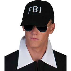 Zwarte FBI pet voor volwassenen