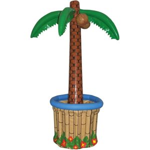 Opblaasbare palmboom koeler - 1,60 meter - Tropische Hawaii thema drankkoeler - voor 30 a 40 blikken