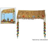 Tropical Hawai - Tikihut - Feestversiering - Metalen Frame - Inclusief Dakcover