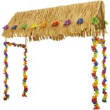 Tropical Hawai - Tikihut - Feestversiering - Metalen Frame - Inclusief Dakcover