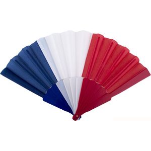 ESPA - Frankrijk supporter waaier 23 cm - Accessoires > Waaiers