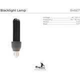 UV blacklight lamp - ultraviolet - glow in the dark - E27
