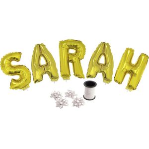 Folieballon Letters Sarah goud