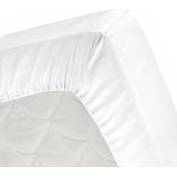 Cinderella - Hoeslaken - Wit - 2 Persoons - Flanel - 160x200/210 cm - Tot 30 cm Matrashoogte