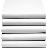 Cinderella - Hoeslaken - Wit - 2 Persoons - Flanel - 160x200/210 cm - Tot 30 cm Matrashoogte