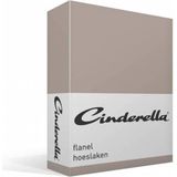 Cinderella - Hoeslaken - Flanel - Taupe