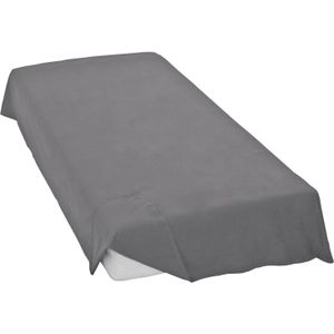 Cinderella Laken - 2 Persoons - Bovenlaken - Flanel - Lits-jumeaux - 240x270 cm - Antraciet