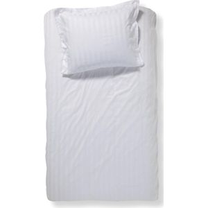 Damai Linea Dekbedovertrek Wit + 1 kussensloop