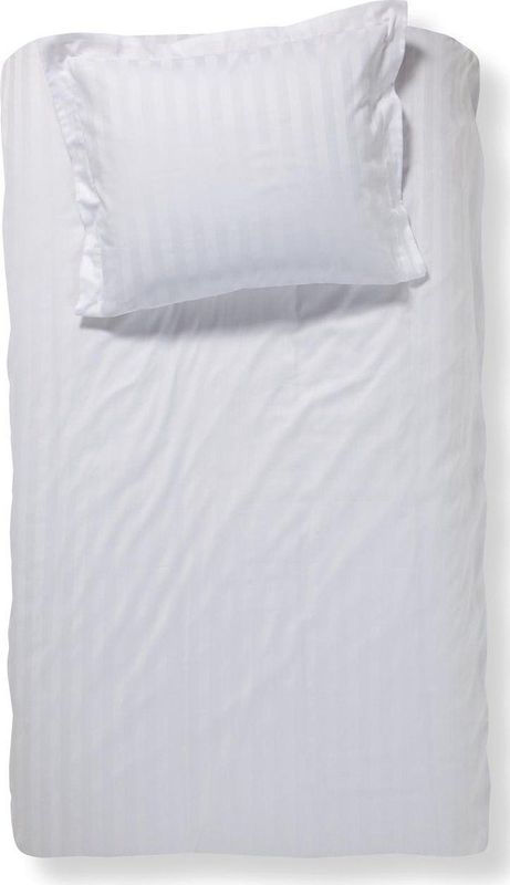 Damai Linea Dekbedovertrek Wit + 1 kussensloop