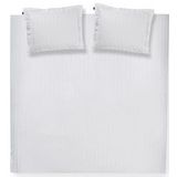 Damai Linea Dekbedovertrek - Litsjumeaux XL - 260x200/220 cm - Wit