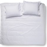 Damai Linea Dekbedovertrek - Litsjumeaux XL - 260x200/220 cm - Wit