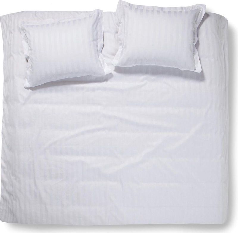 Damai Linea Dekbedovertrek - Litsjumeaux XL - 260x200/220 cm - Wit