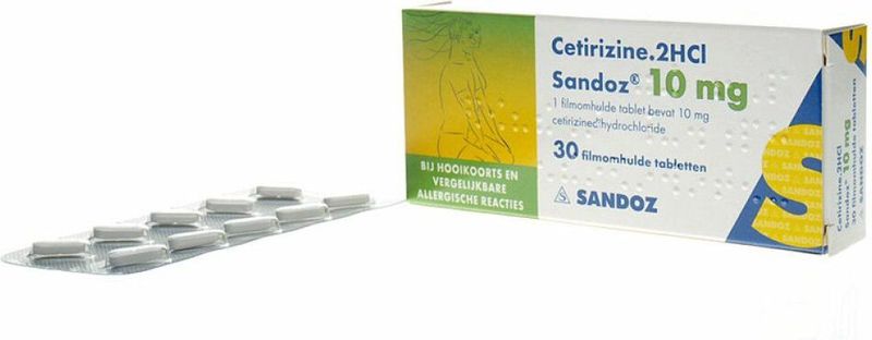 Sandoz Allergietabletten Cetirizine 2HCI 10 mg - 30 tabletten