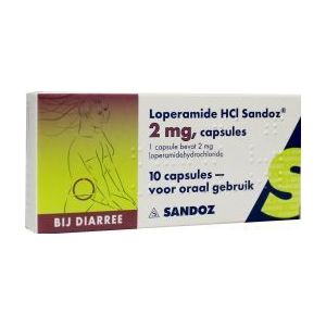 Loperamide HCl Sandoz - Capsules - 2 mg - Geneesmiddel