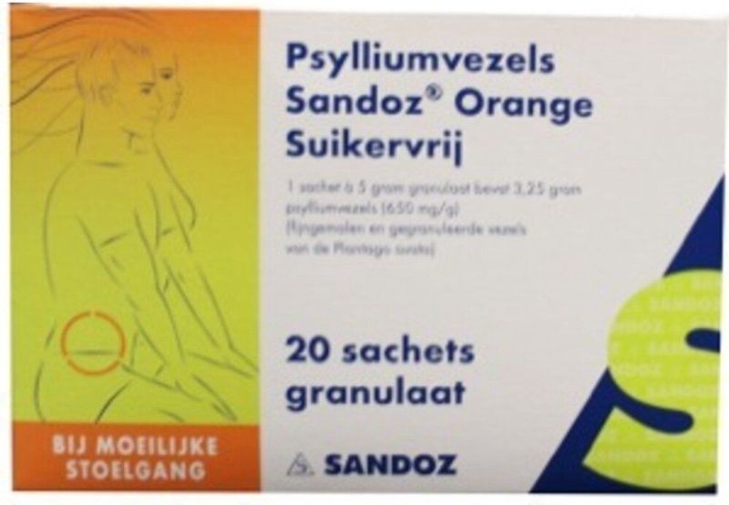 Sandoz - Psylliumvezels Granulaat - Suikervrij - 20 Sachets