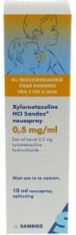 Sandoz - Xylometazoline Neusspray - 0.5 mg/ml - 10 ml