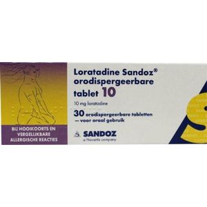 Sandoz Loratadine 10mg Orotaat 30 tabletten